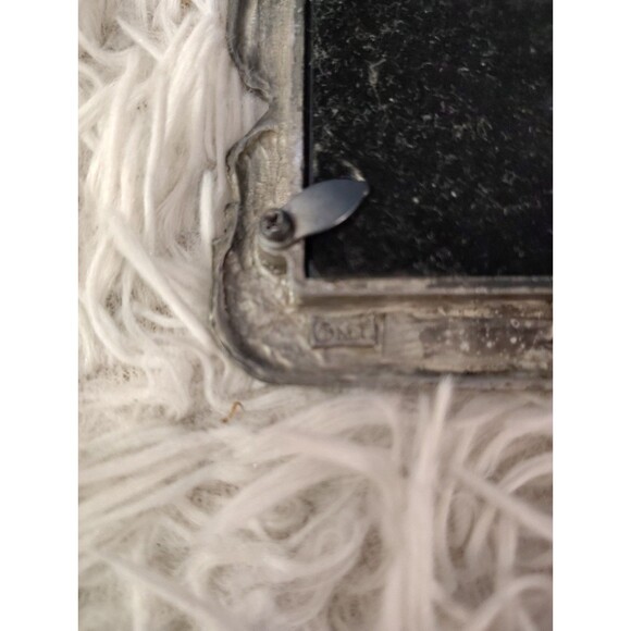 Vintage Pewter Golf Picture Frame "M.T." 3" x 5" Photo - Picture 8 of 8